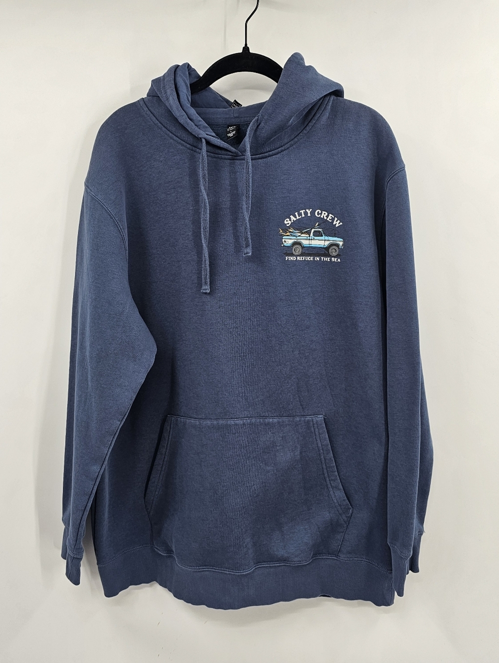 Salty Crew Blue Hoodie Size Large - Picture 3 of 9